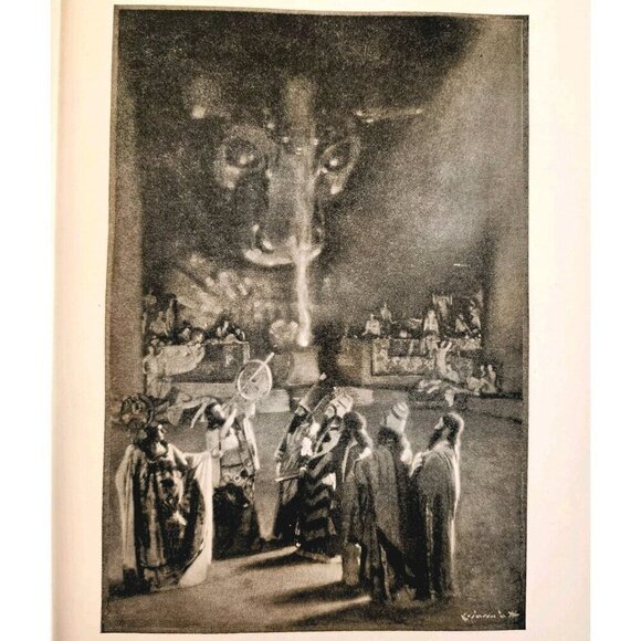 1919 Mesopotamia Chaldean Priests Stars Photogravure Time Telling Print DWSS24 - Picture 2 of 3